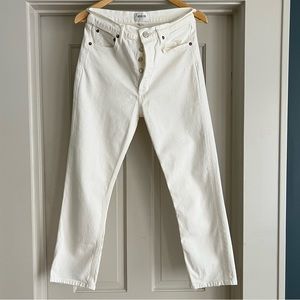 AGolde White Denim Jeans - Excellent Condition, like new